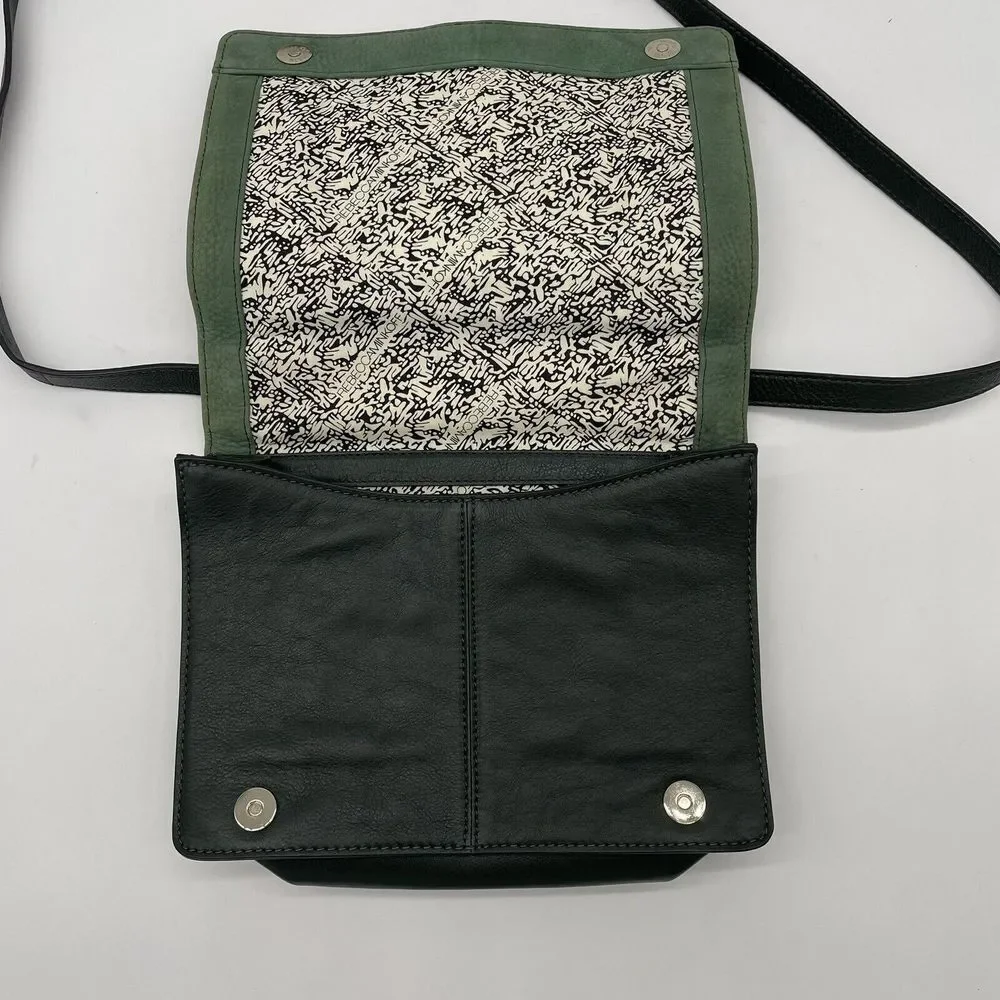 Rebecca Minkoff‎ Vintage GREEN Envelope Crossbody/Shoulder Leather & Suede